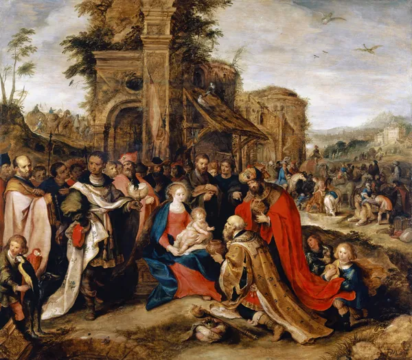 The Adoration Of The Magi av Frans Francken the Younger
