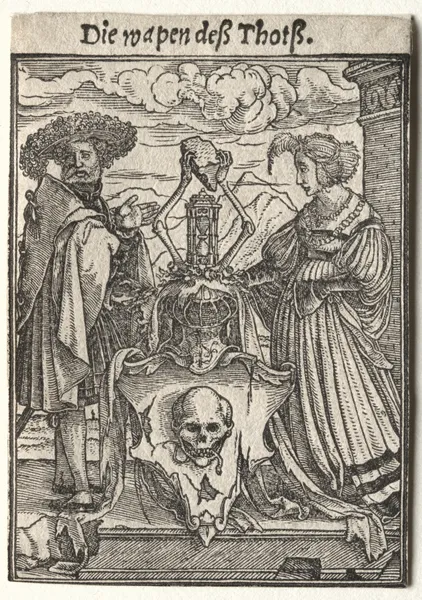 The Coat of Arms of Death av Hans Holbein The Younger