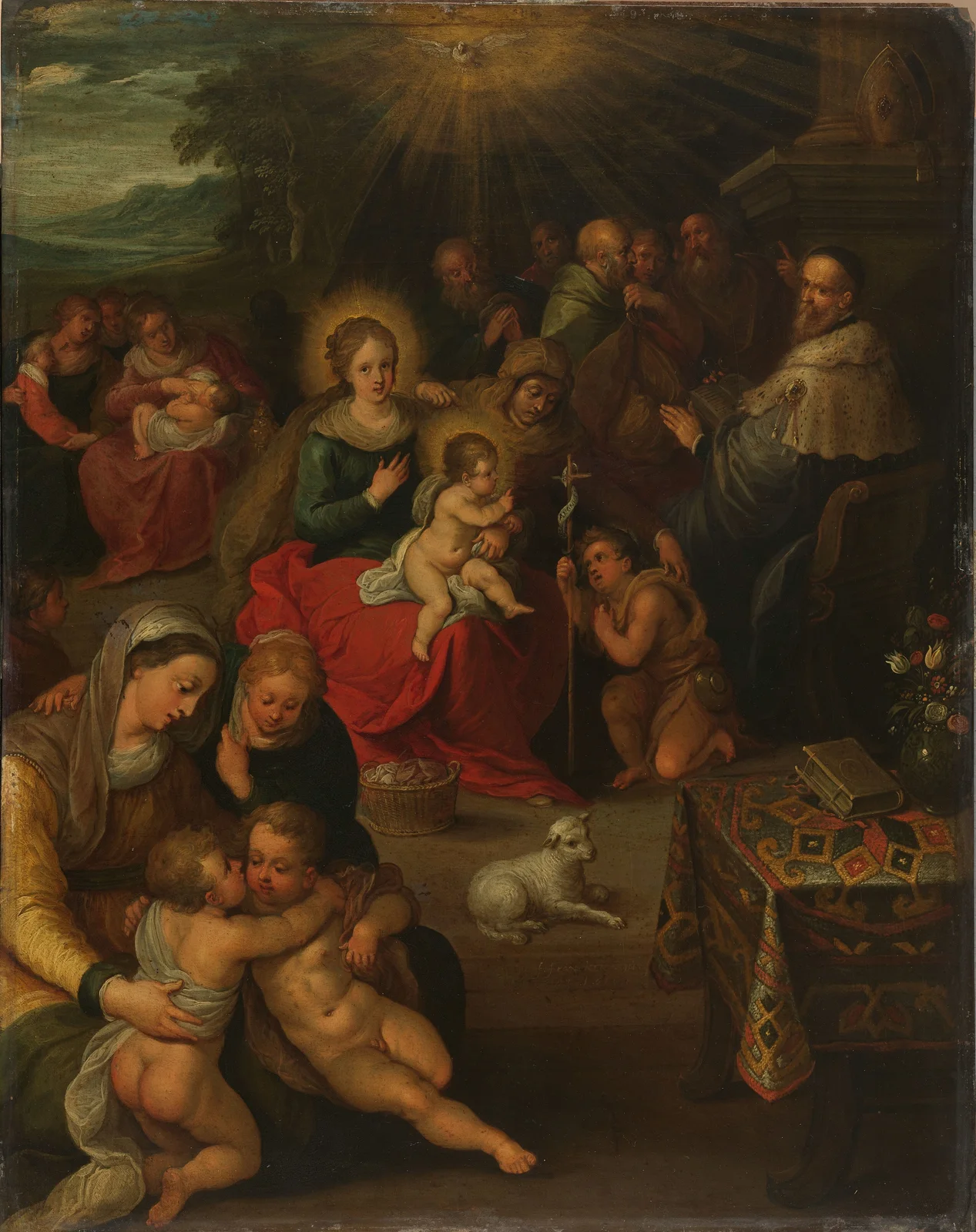 The Holy Kinship av Frans Francken the Younger