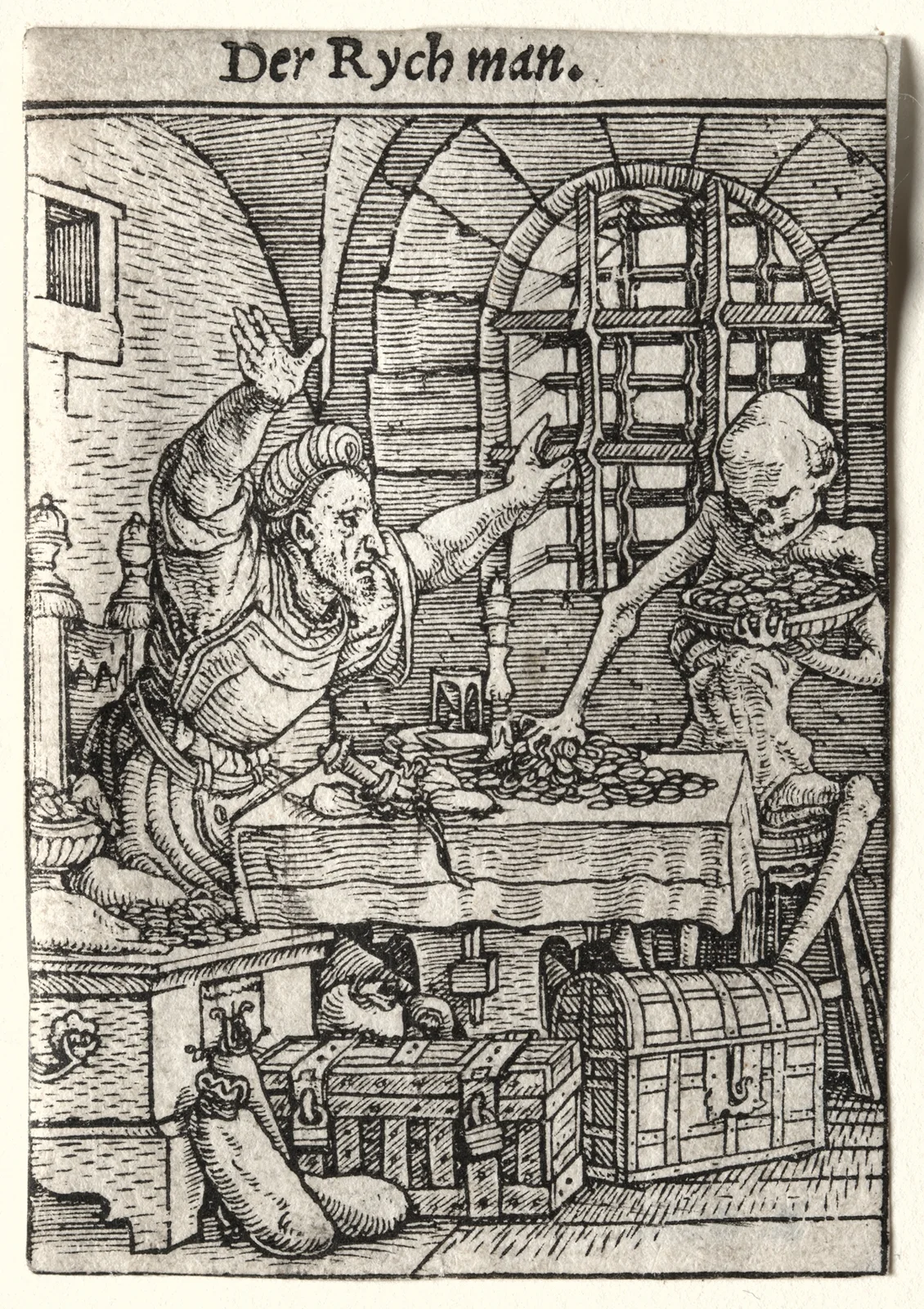 The Miser av Hans Holbein The Younger