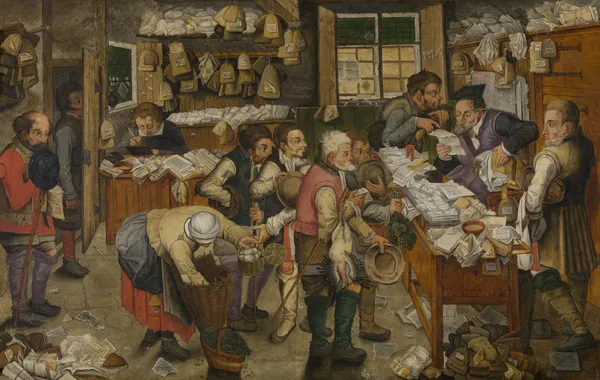 The Peasant Lawyer av Pieter Brueghel The Younger