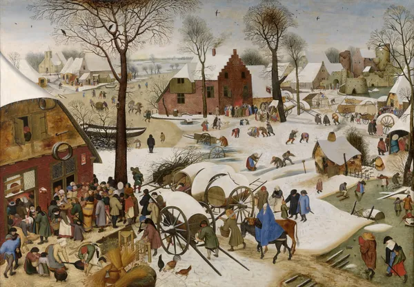 The People’s Census at Bethlehem av Pieter Brueghel The Younger