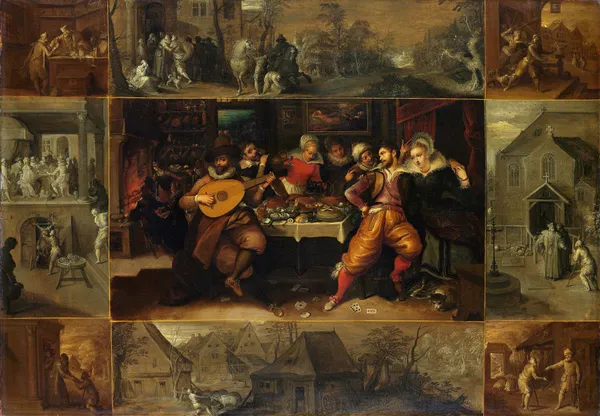 The Story of the Prodigal Son av Frans Francken the Younger