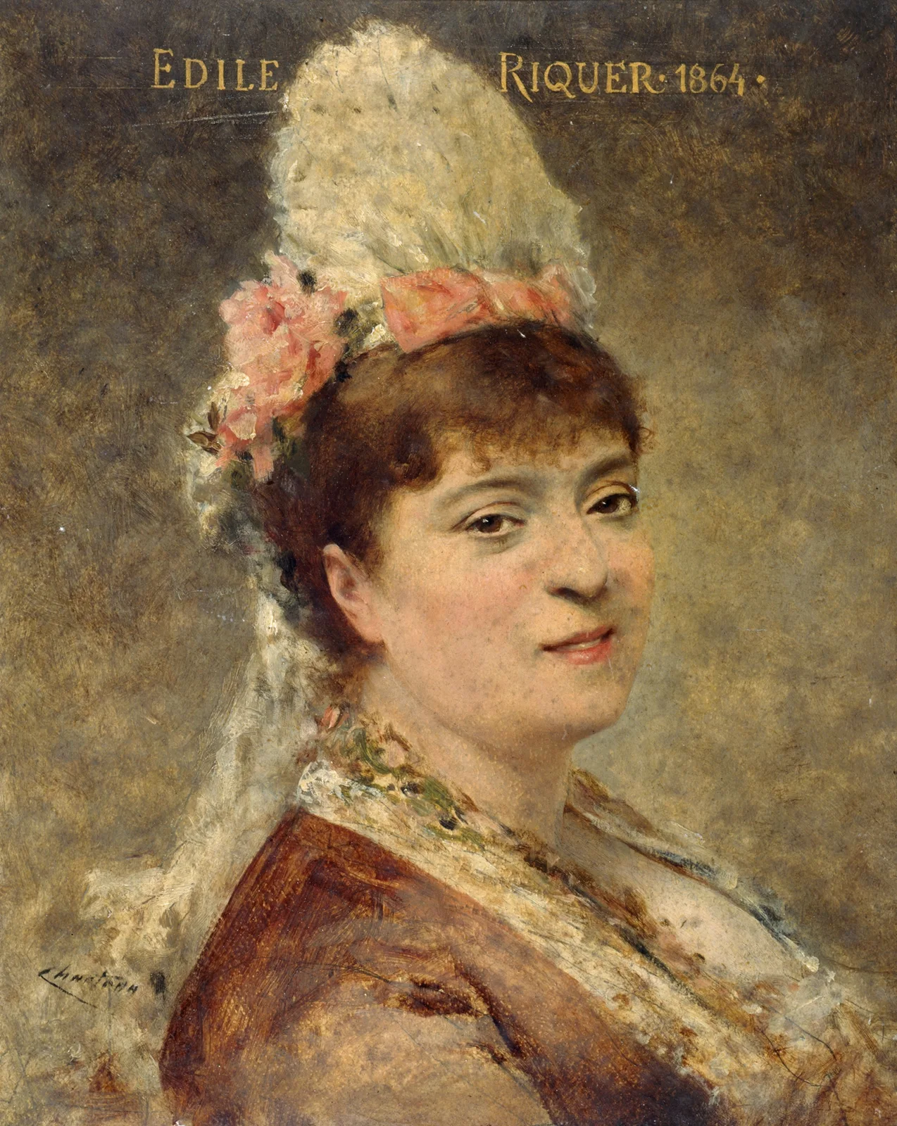 Portrait d’Édile Riquer av Théobald Chartran