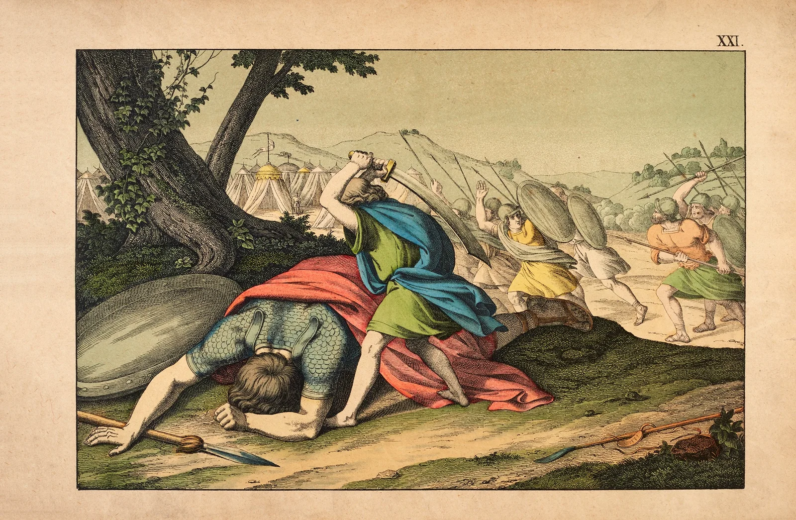 David and Goliath av Theodor Eckardt