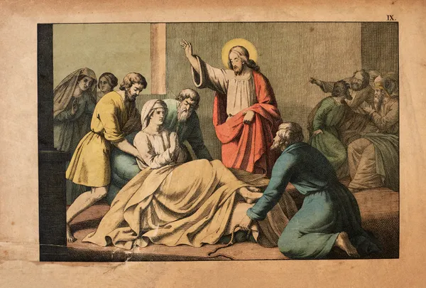Jesus heals the crippled man av Theodor Eckardt