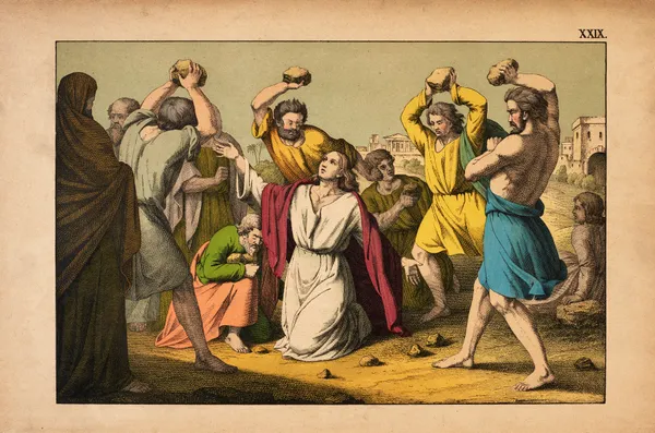 The martyrdom of Stephen av Theodor Eckardt