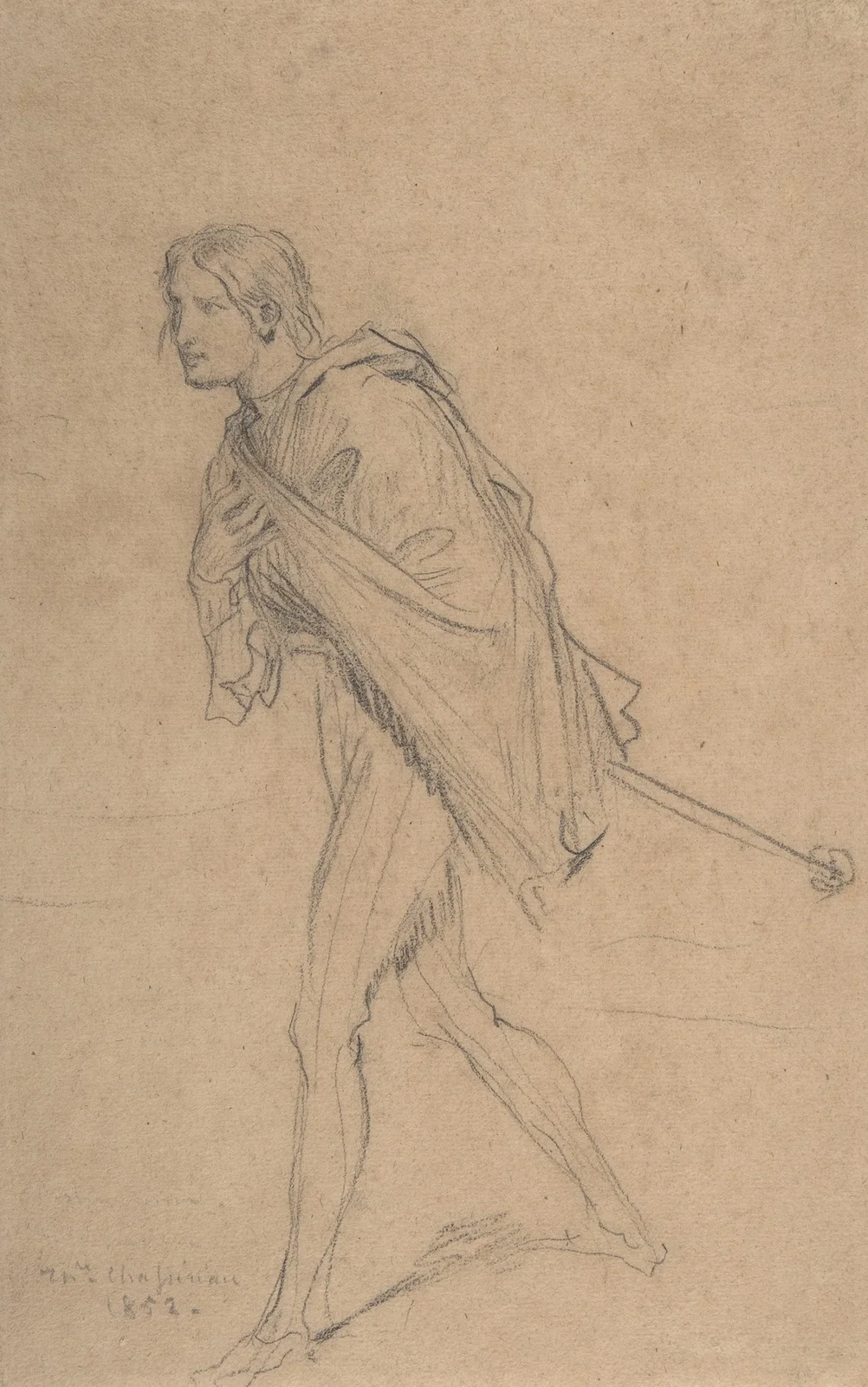 Cassio Bowing av Théodore Chassériau