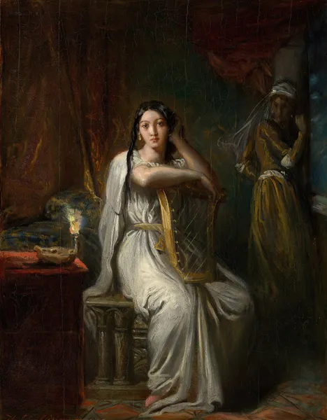 Desdemona (The Song of the Willow) av Théodore Chassériau