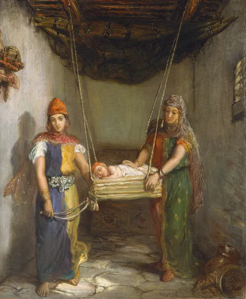 Scene in the Jewish Quarter of Constantine av Théodore Chassériau