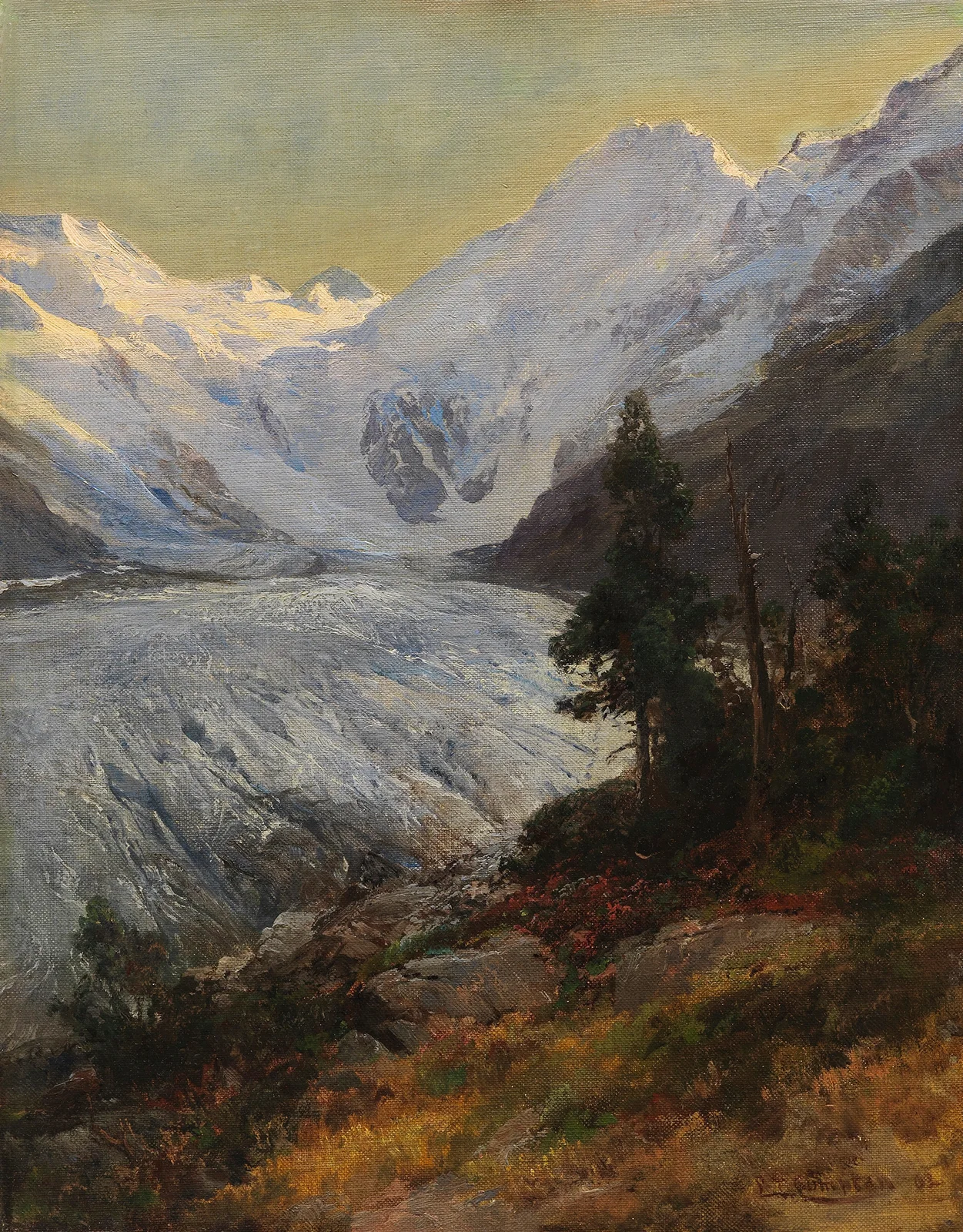 Am Morteratschgletscher av Edward Theodore Compton