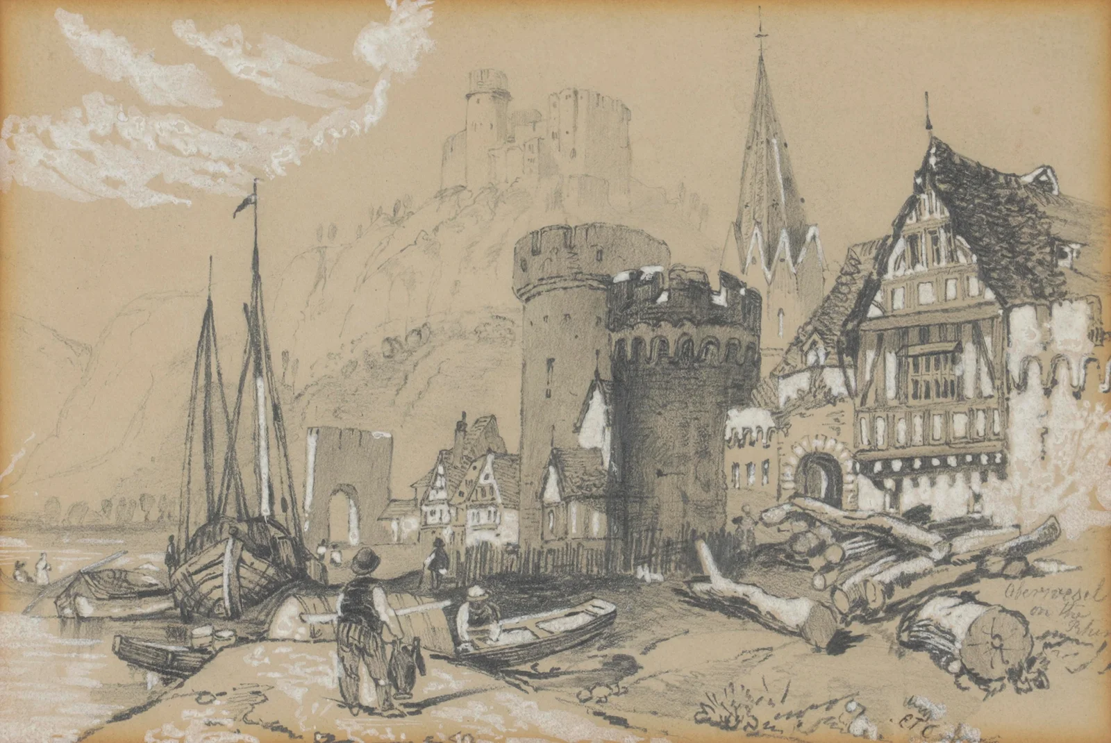 Oberwesel av Edward Theodore Compton