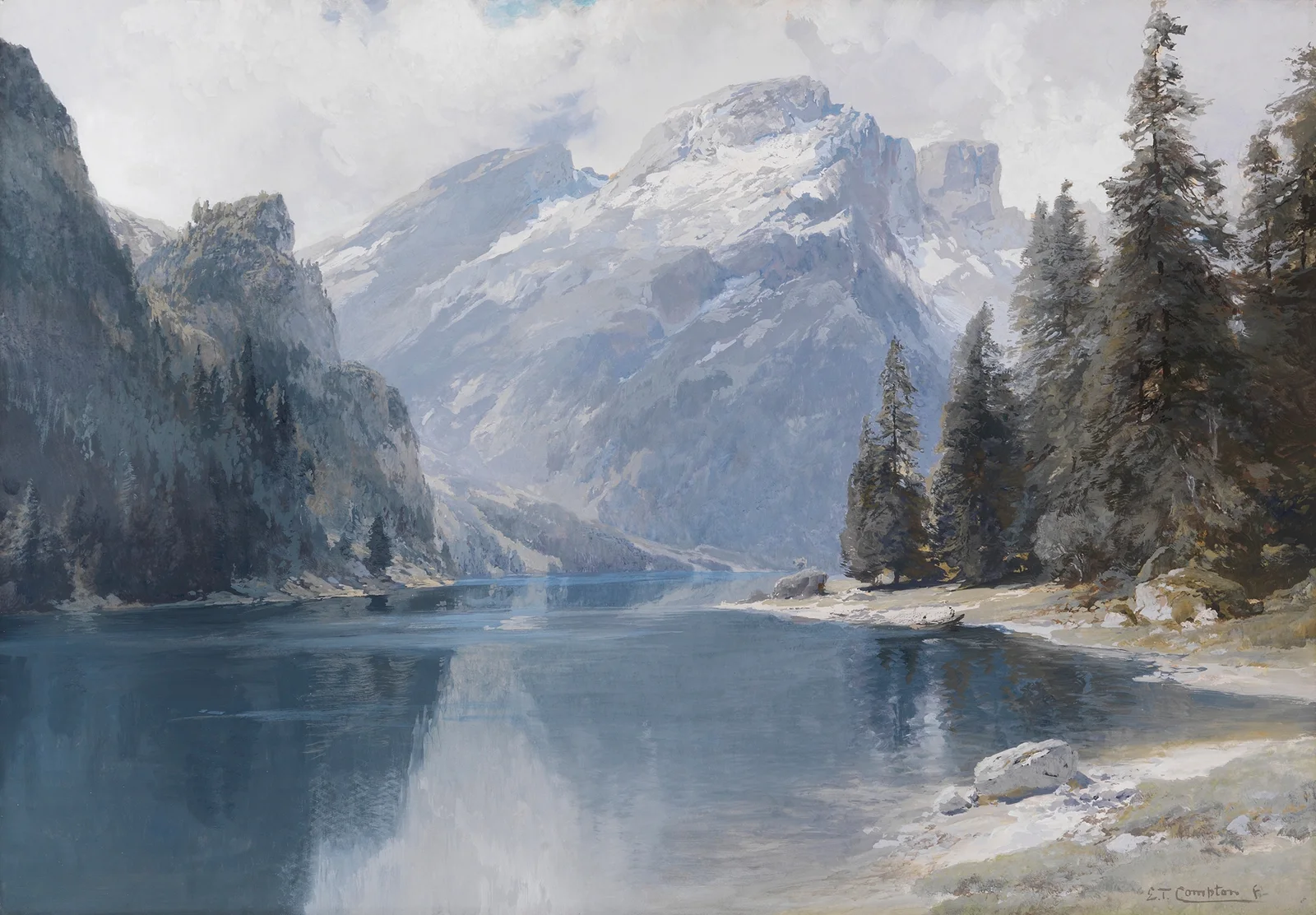 Pragser Wildsee av Edward Theodore Compton