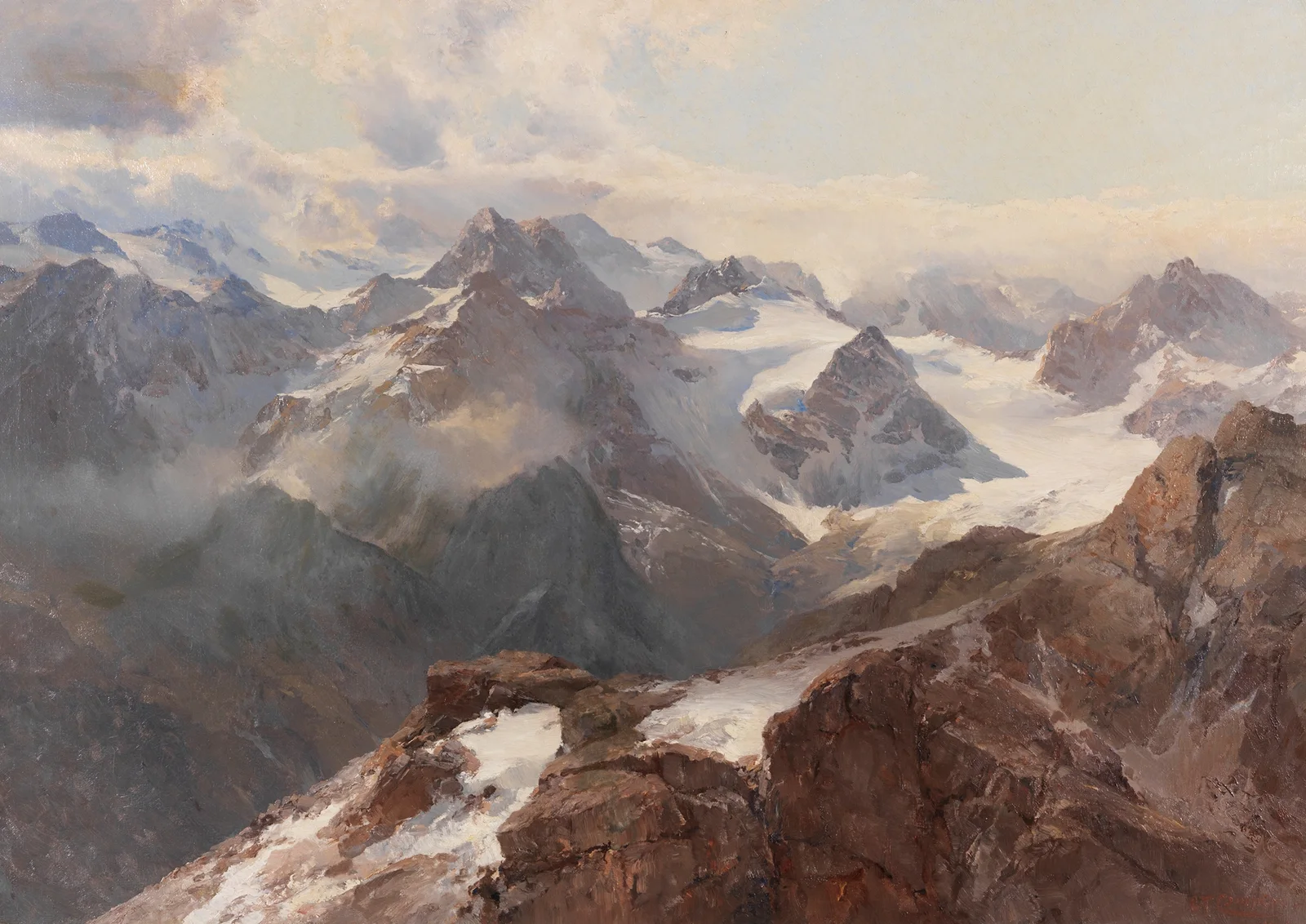 Sylvretta vom grossen Maderer av Edward Theodore Compton
