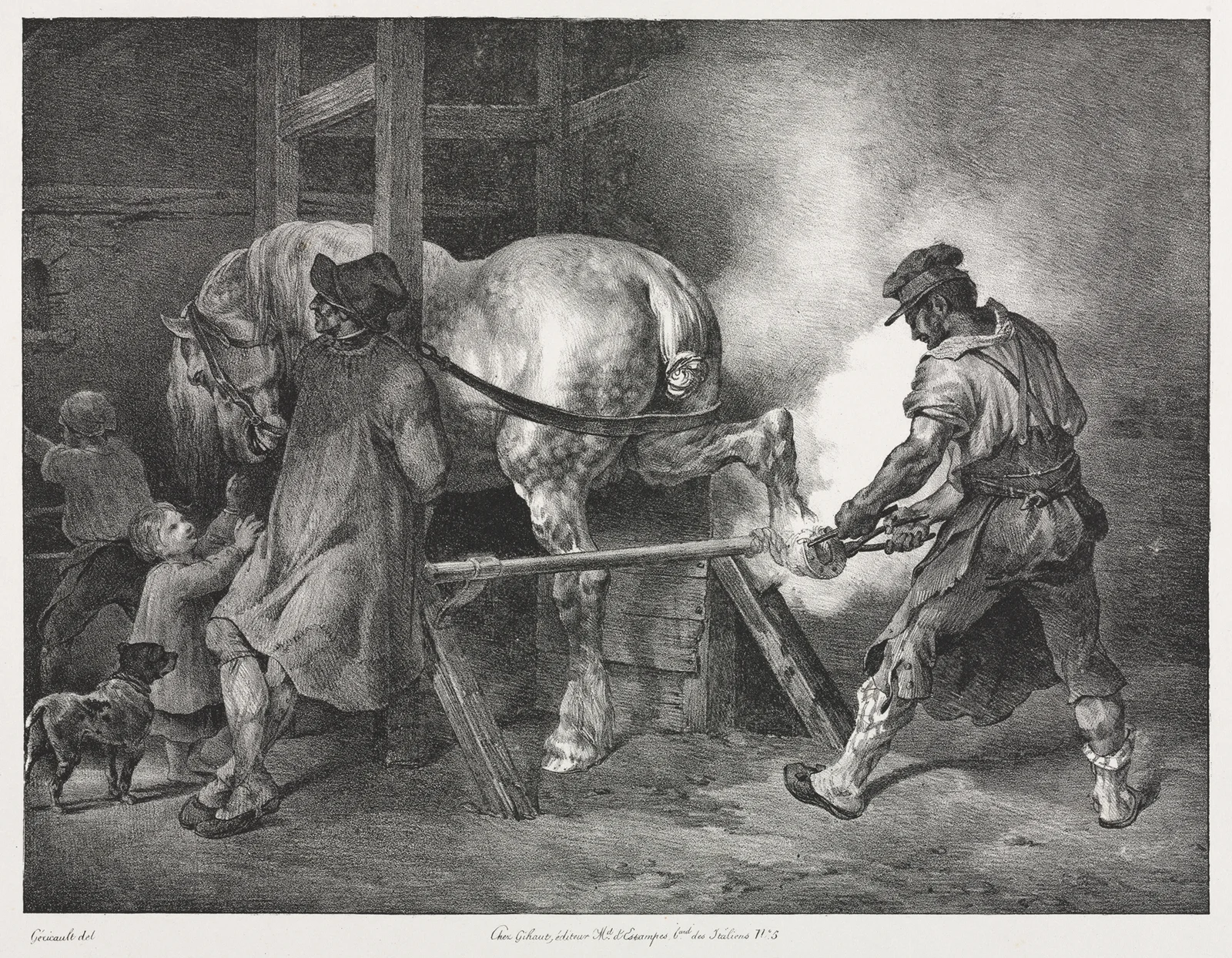 The Flemish Blacksmith av Théodore Géricault