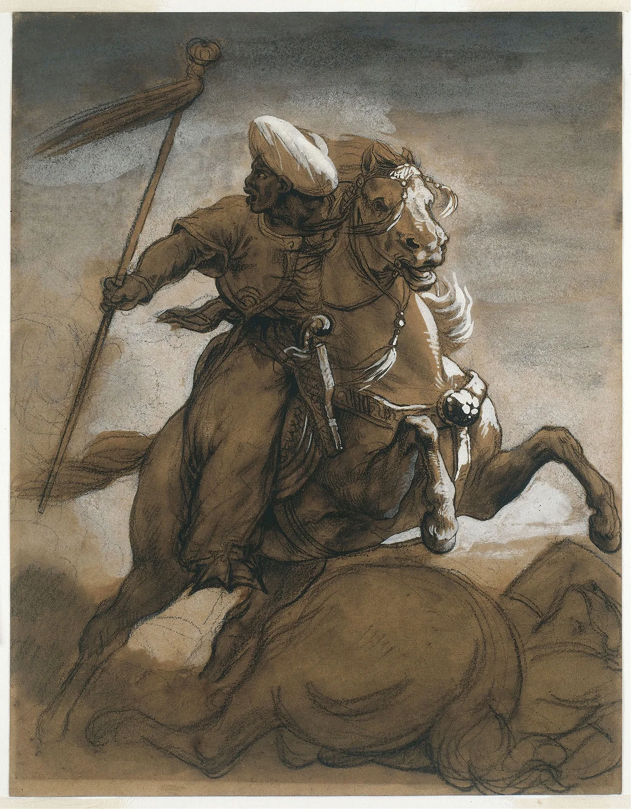 Turkish Cavalier in Combat av Théodore Géricault