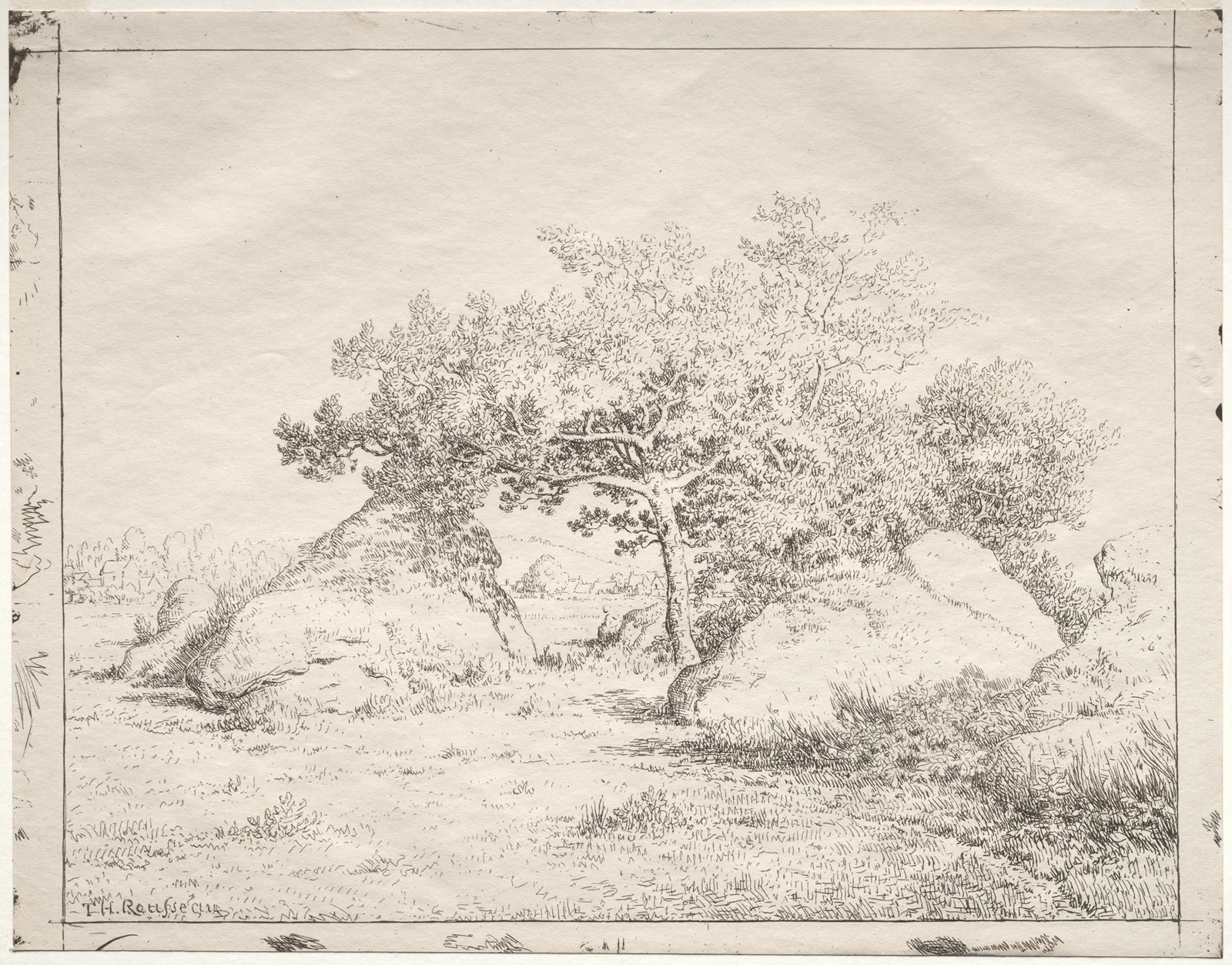 Cherry Tree at Blau av Théodore Rousseau