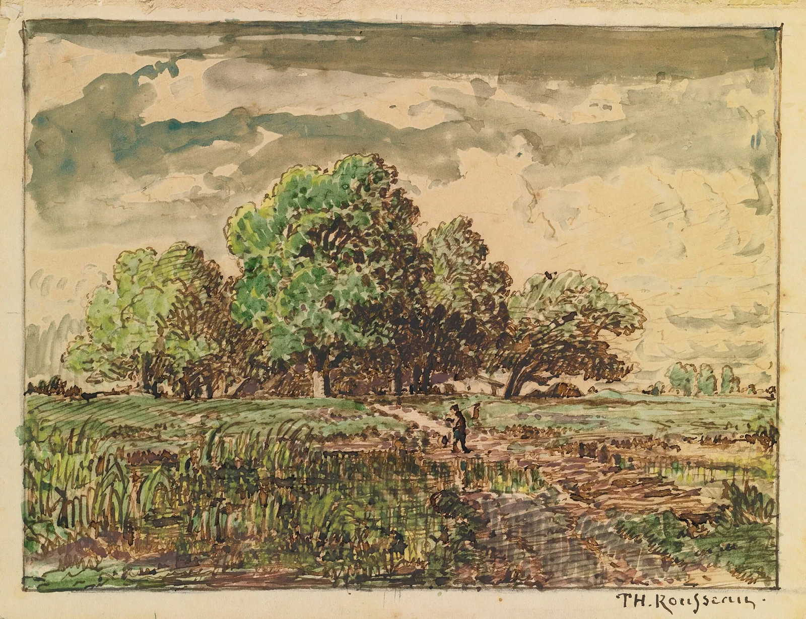 Return From The Fields av Théodore Rousseau