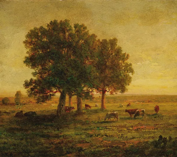 Vaches Sous Un Groupe De Chênes, Apremont av Théodore Rousseau