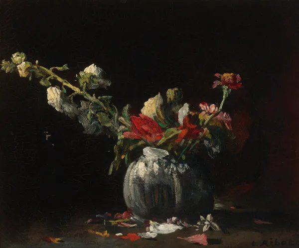 Still Life With Flowers av Théodule Ribot