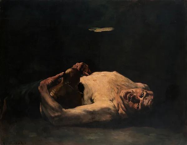 The Empty Bottle av Théodule Ribot