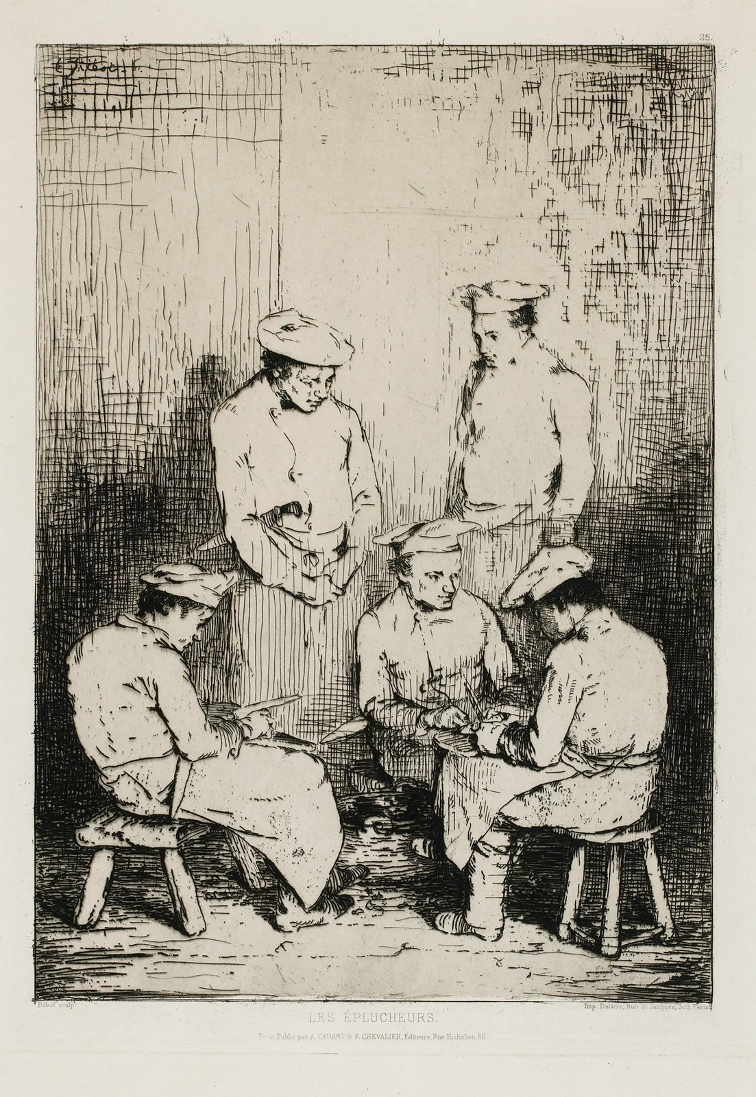 The Peelers av Théodule Ribot