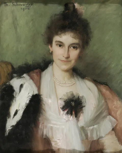 Amelia Eliza van Leeuwen (1862-1923) av Thérèse Schwartze