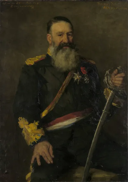 Piet J. Joubert (1831-1900). Commandant-generaal van de Zuidafrikaanse Republiek av Thérèse Schwartze