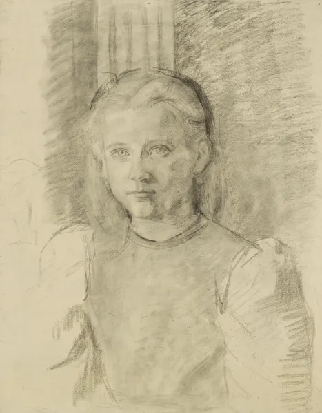 Portret van een jong meisje av Thérèse Schwartze