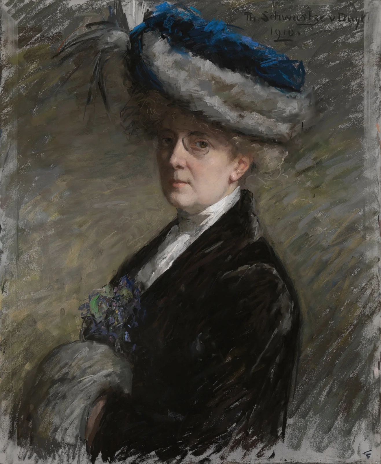 Self Portrait av Thérèse Schwartze