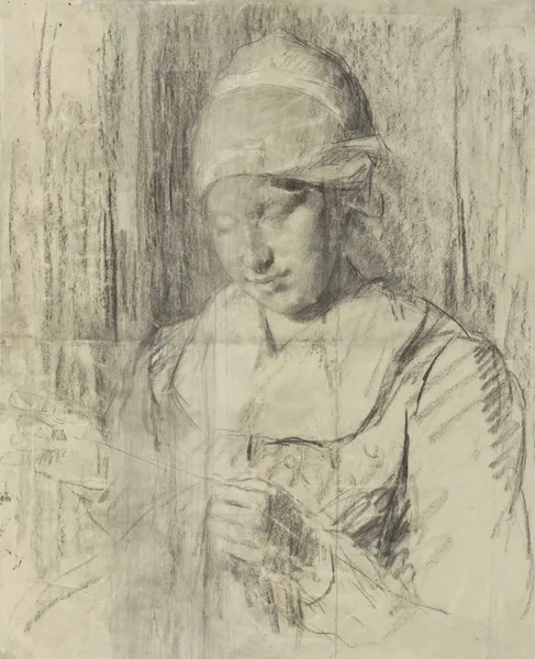 Studie van een weesmeisje av Thérèse Schwartze