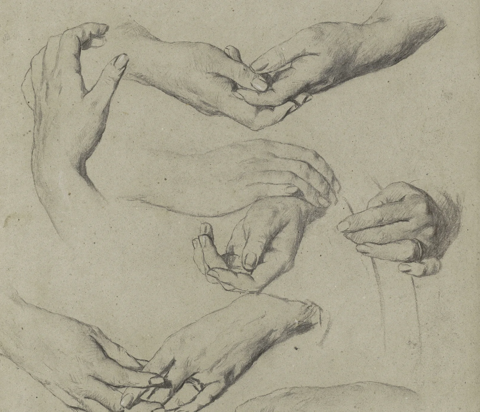 Studies van handen av Thérèse Schwartze