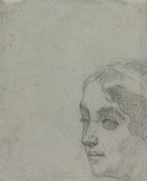Head of a Woman (verso) av Thomas Couture