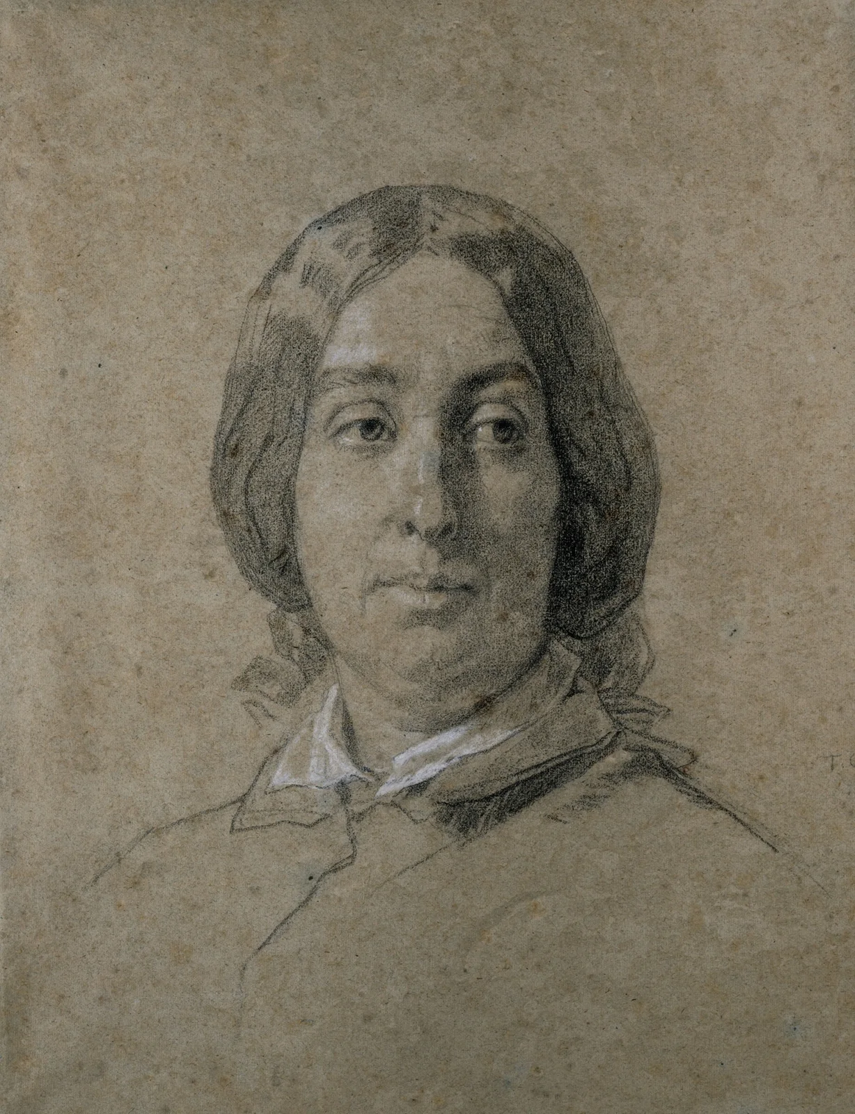 Portrait de George Sand av Thomas Couture