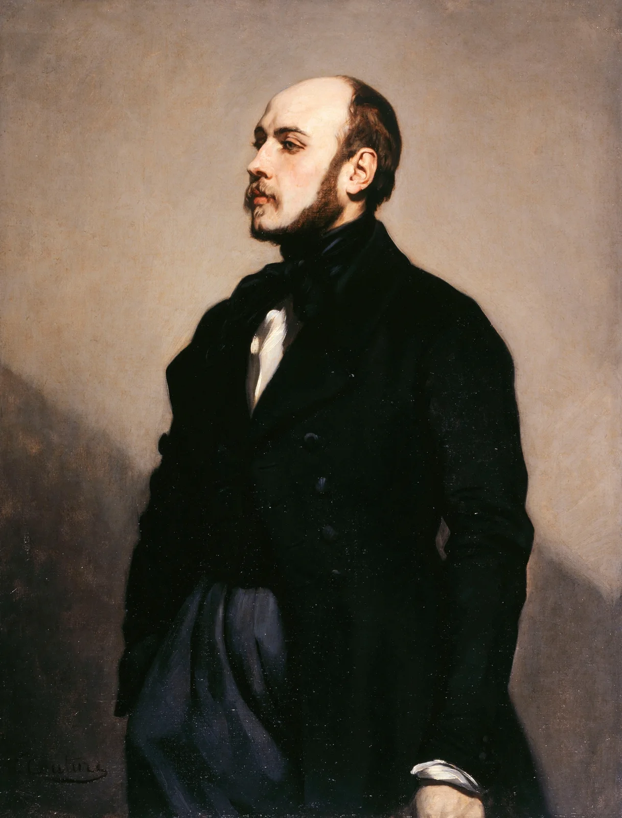 Portrait de Léon Ohnet av Thomas Couture