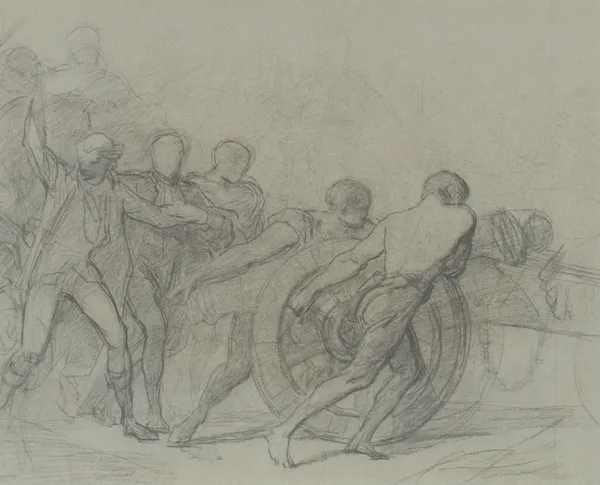 Study for ‘The Enrollment of the Volunteers of 1792’ av Thomas Couture