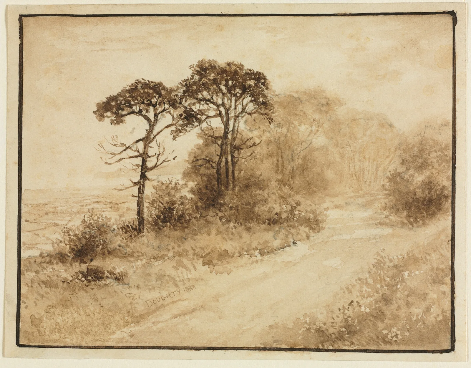 Landscape with Winding Road av Thomas Doughty