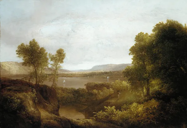 On the Hudson av Thomas Doughty