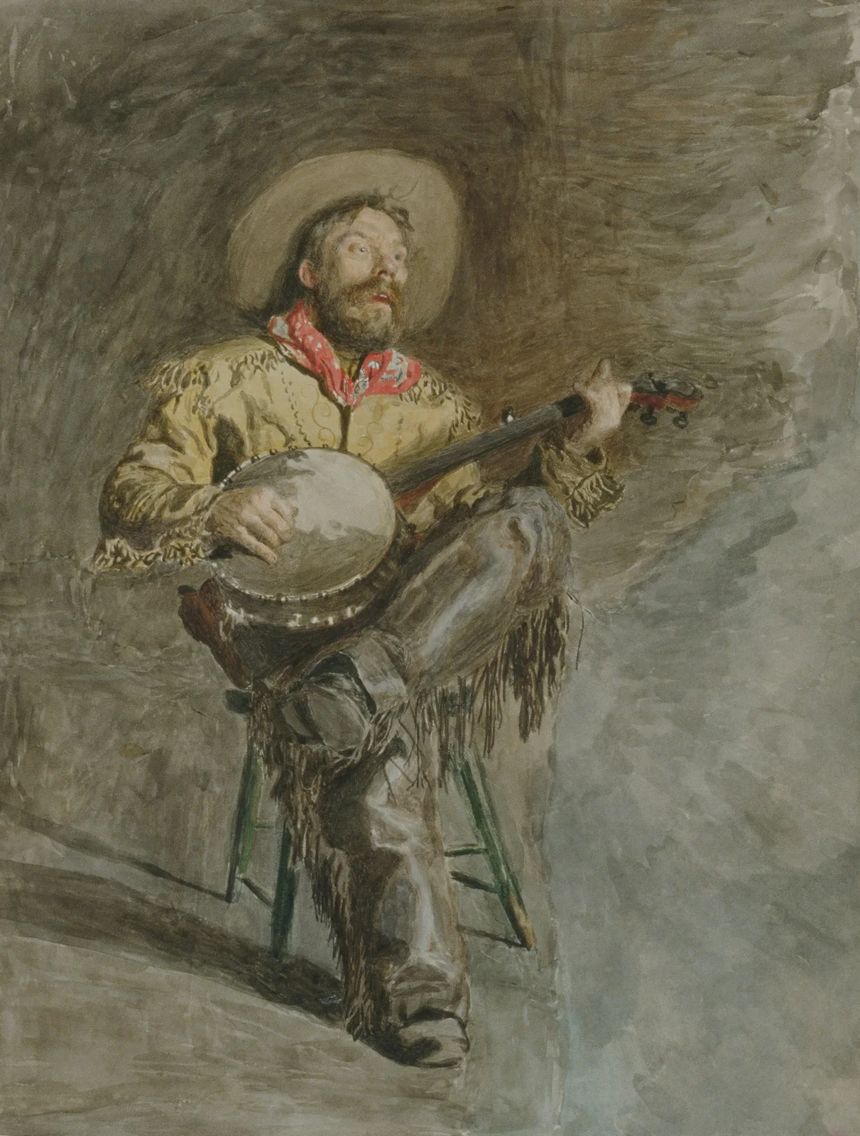 Cowboy Singing av Thomas Eakins