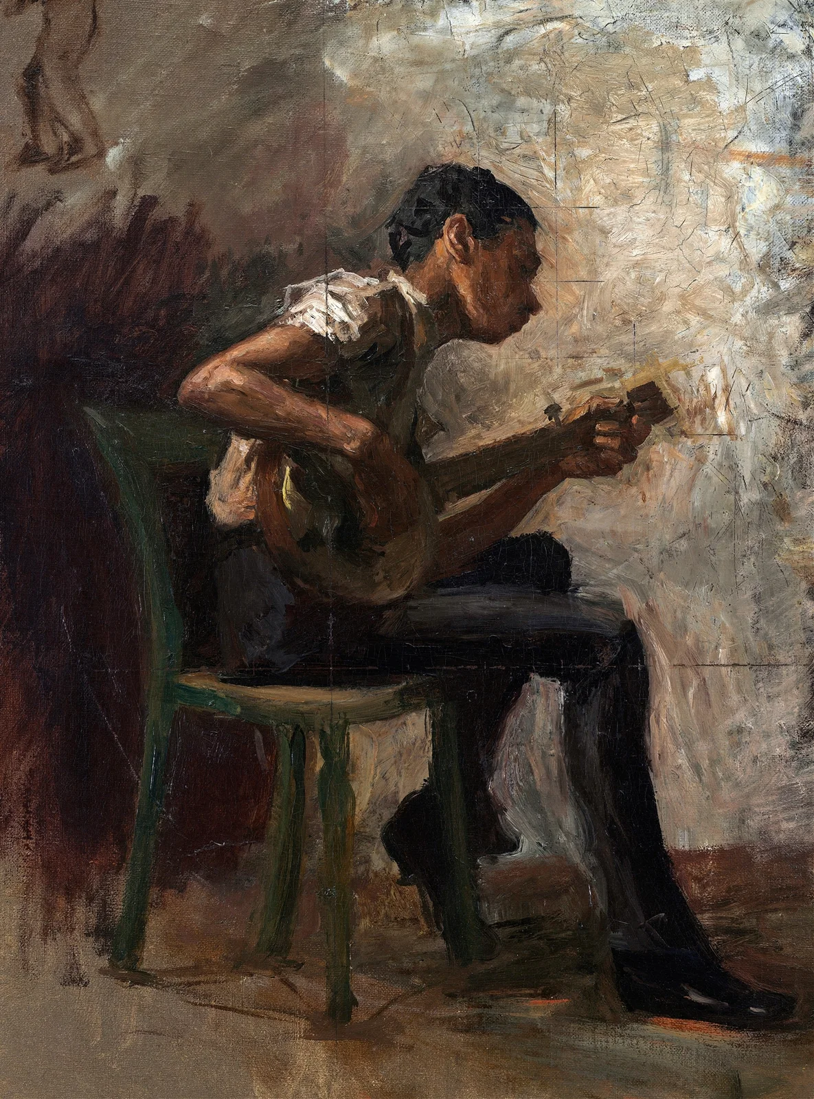 The Banjo Player av Thomas Eakins