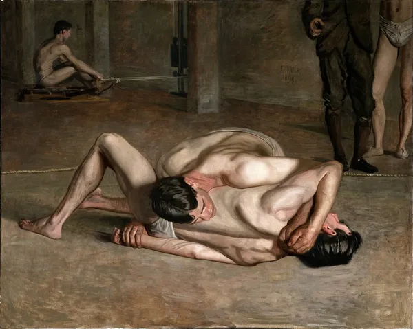 Wrestlers av Thomas Eakins