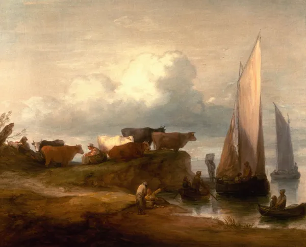 A Coastal Landscape av Thomas Gainsborough