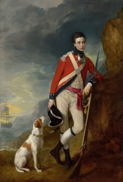 An officer of the 4th Regiment of Foot av Thomas Gainsborough