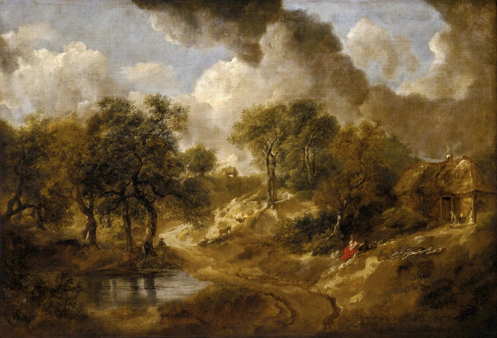 Landscape in Suffolk av Thomas Gainsborough