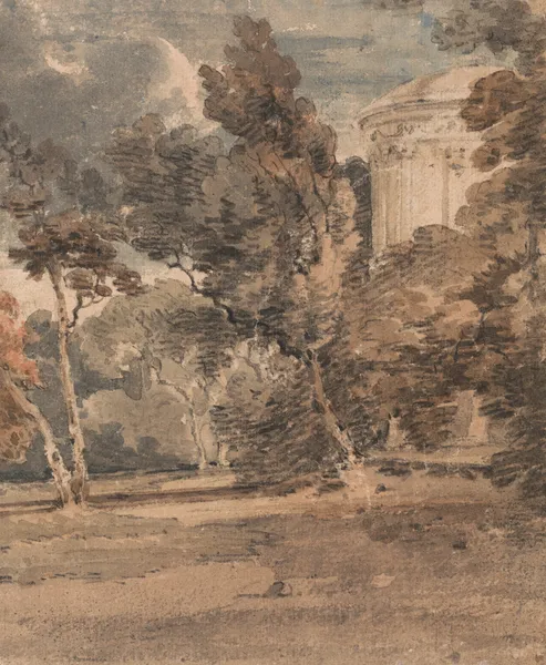 A Temple in Harewood Park av Thomas Girtin