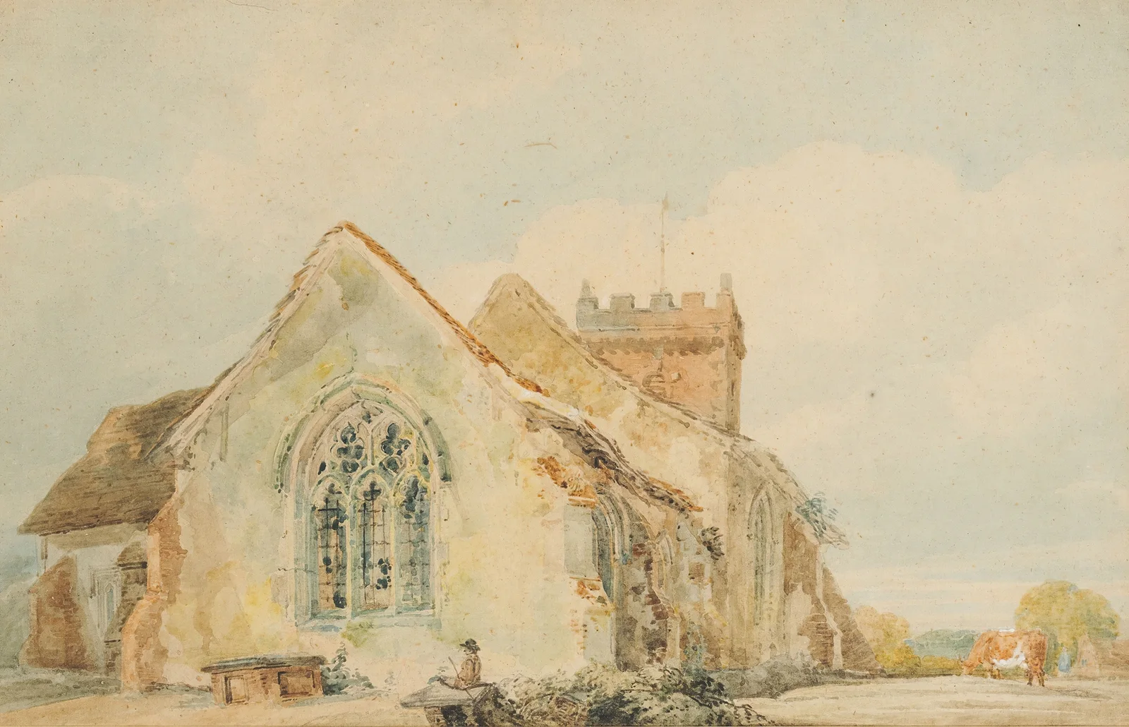 Stellingham Church (1797-8) av Thomas Girtin