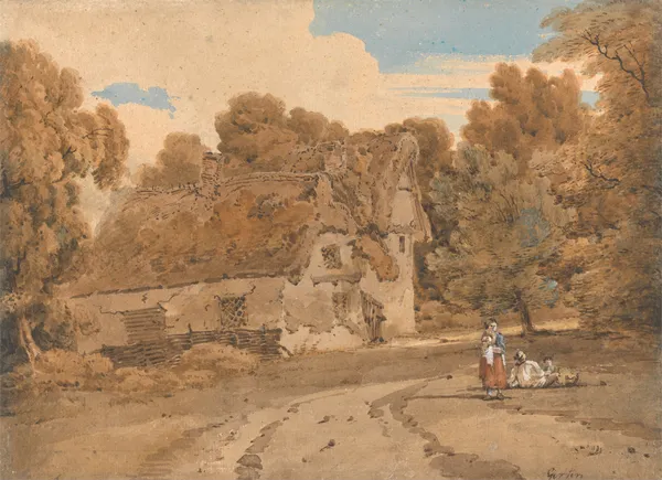 Turver’s Farm, Wimbish, Essex av Thomas Girtin