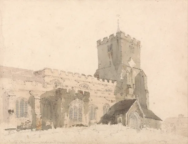 Writtle Church, Essex av Thomas Girtin