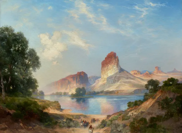 An Indian Paradise (Green River, Wyoming) av Thomas Moran