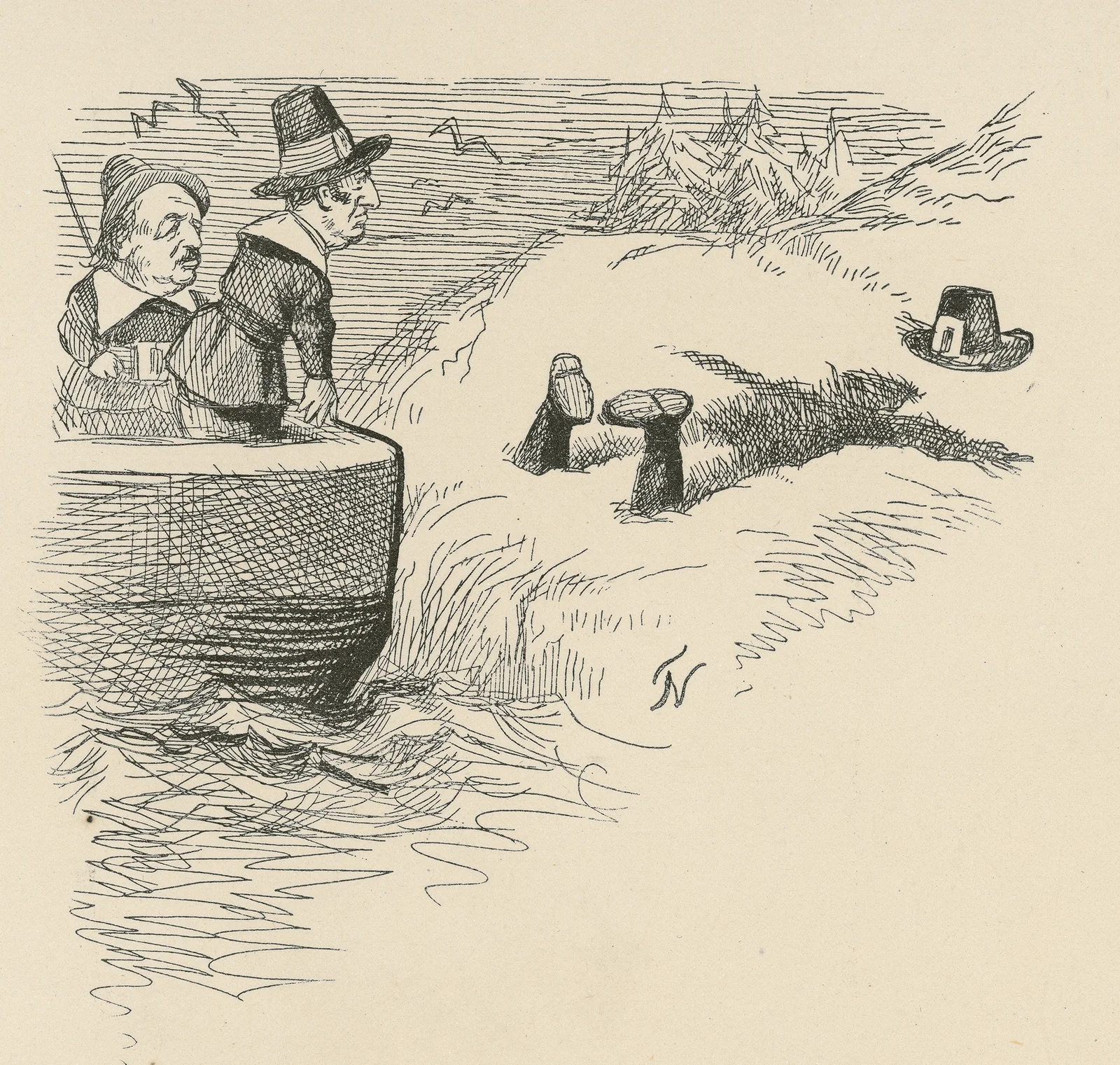 Benjamin Butler as Pilgrim av Thomas Nast
